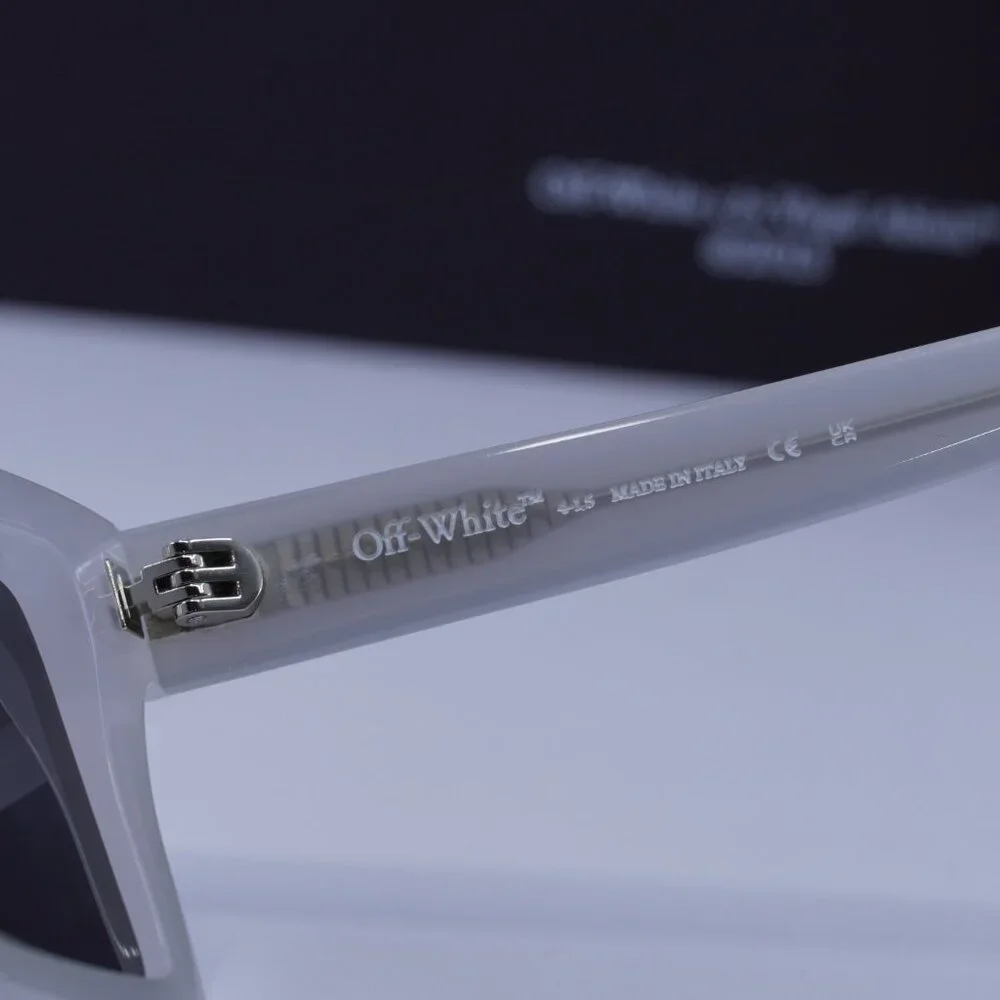 Off-White OERI142 WINDSOR 0907 Square Sunglasses – Shiny Grey
